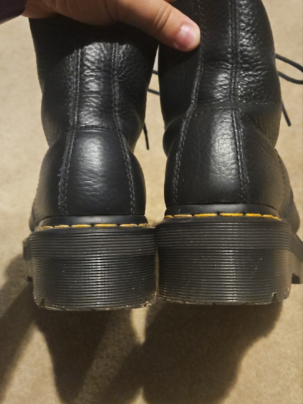 Dr. Martens Black Leather Sinclair Platforms - Picture 4 of 16